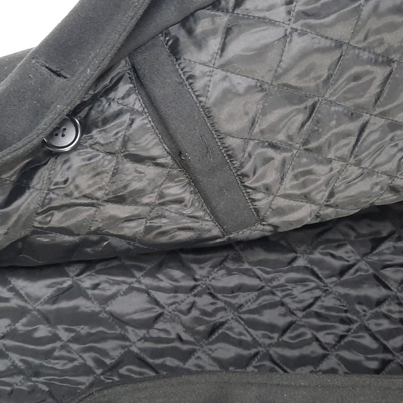 PEAK SEASON BLACK PEA COAT SZ XL. - Picture 8 of 11